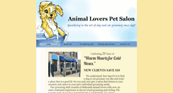 Desktop Screenshot of animalloverspetsalon.com